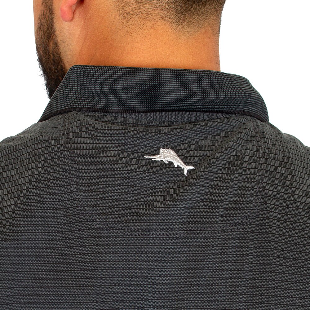 Interlocking UO, Tommy Bahama, Grey, Polo, Men, Stripe, Tencel/Modal, Coolmax, Shirt, 924513